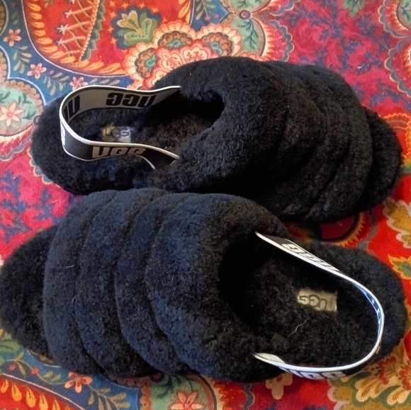 Fluffy UGG Slippers/Slides - Picture 2 of 4